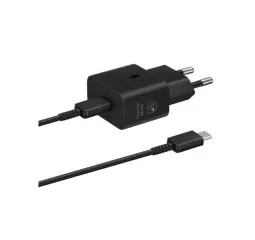 Сетевое зарядное устройство Samsung 25W PD Power Adapter (with Type-C cable) Black (EP-T2510XBEGEU)