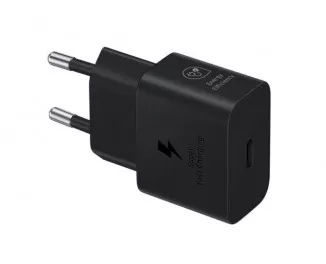 Сетевое зарядное устройство Samsung 25W PD Power Adapter (with Type-C cable) Black (EP-T2510XBEGEU)