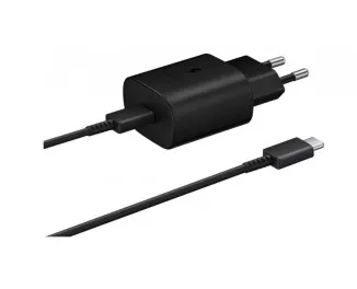 Мережевий зарядний пристрій Samsung 25W PD Power Adapter (with Type-C cable) Black (EP-TA800XBEGRU)