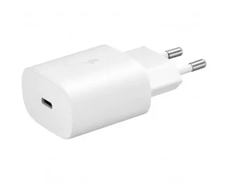 Сетевое зарядное устройство Samsung 25W PD Power Adapter (with Type-C cable) White (EP-TA800XWEGRU)