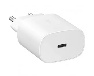 Сетевое зарядное устройство Samsung 25W PD Power Adapter (with Type-C cable) White (EP-TA800XWEGRU)