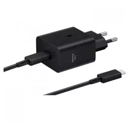 Сетевое зарядное устройство Samsung 45W USB-С + Кабель Type-C to Type-C 1.8м Black (EP-T4511XBEGEU)