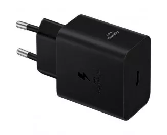 Сетевое зарядное устройство Samsung 45W USB-С + Кабель Type-C to Type-C 1.8м Black (EP-T4511XBEGEU)