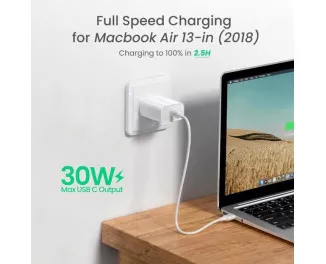 Мережевий зарядний пристрій UGREEN CD127 PD 30W USB-C Wall Charger EU (UGR-70161)