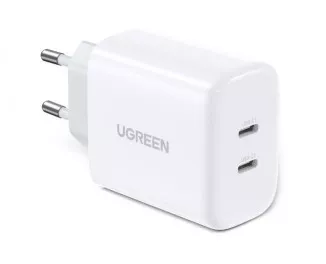 Сетевое зарядное устройство UGREEN CD243 40W USB-C Fast Charger EU White (UGR-10343)