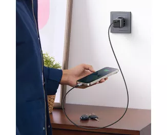 Сетевое зарядное устройство UGREEN CD319 USB-C GaN Fast Charger 30W EU Space Gray (UGR-90666)