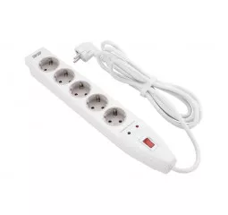Сетевой фильтр 2E 5хSchuko, 3 м (2E-SP515M3WH)