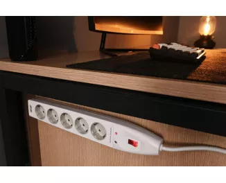 Сетевой фильтр 2E 5хSchuko, 3 м (2E-SP515M3WH)