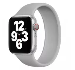 Силиконовый монобраслет для Apple Watch 44/45/46 mm Solo Loop Gray (M/160-170mm)