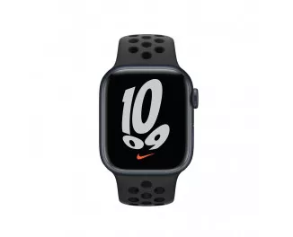 Силиконовый ремешок для Apple Watch 38/40/41 mm Apple Nike Sport Band Anthracite/Black (ML833, MQ2K2)