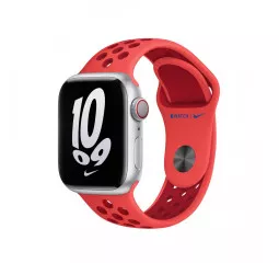 Силіконовий ремінець для Apple Watch 38/40/41 mm Apple Nike Sport Band Bright Crimson/Gym Red - M/L (MPGY3)