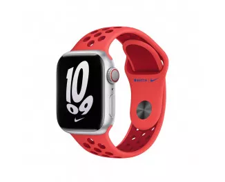 Силіконовий ремінець для Apple Watch 38/40/41 mm Apple Nike Sport Band Bright Crimson/Gym Red - M/L (MPGY3)