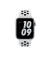 Силиконовый ремешок для Apple Watch 38/40/41 mm Apple Nike Sport Band Pure Platinum/Black (ML843)