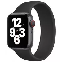 Силиконовый ремешок для Apple Watch 38/40/41 mm Apple Solo Loop Black (MYNK2), Size 8