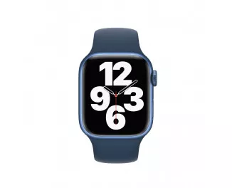 Силиконовый ремешок для Apple Watch 38/40/41 mm Apple Sport Band Abyss Blue (MKUE3)