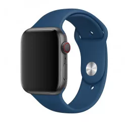 Силіконовий ремінець для Apple Watch 38/40/41 mm Apple Sport Band Blue Horizon (MTPC2)