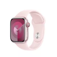 Силиконовый ремешок для Apple Watch 38/40/41 mm Apple Sport Band Light Pink - M/L (MT303ZM/A)