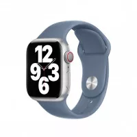 Силиконовый ремешок для Apple Watch 38/40/41 mm Apple Sport Band Linen Blue (MXWQ2)