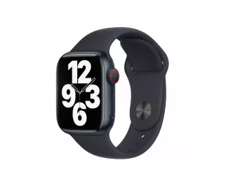 Силиконовый ремешок для Apple Watch 38/40/41 mm Apple Sport Band Midnight - M/L (MPLP3)