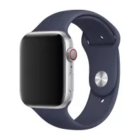Силиконовый ремешок для Apple Watch 38/40/41 mm Apple Sport Band Midnight Blue (MTPH2)