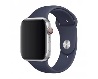 Силіконовий ремінець для Apple Watch 38/40/41 mm Apple Sport Band Midnight Blue (MTPH2)
