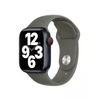 Силиконовый ремешок для Apple Watch 38/40/41 mm Apple Sport Band Olive - S/M (MR2X3)