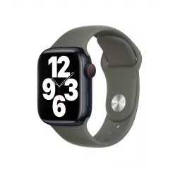 Силиконовый ремешок для Apple Watch 38/40/41 mm Apple Sport Band Olive - S/M (MR2X3)