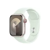 Силиконовый ремешок для Apple Watch 38/40/41 mm Apple Sport Band Soft Mint  - M/L (MT343ZM/A)