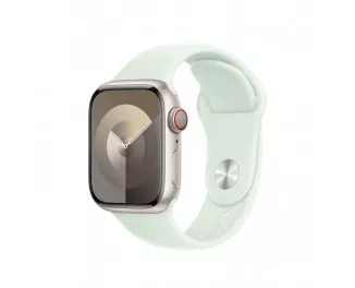Силиконовый ремешок для Apple Watch 38/40/41 mm Apple Sport Band Soft Mint  - M/L (MT343ZM/A)