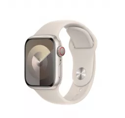 Силиконовый ремешок для Apple Watch 38/40/41 mm Apple Sport Band Starlight - M/L (MT2V3)