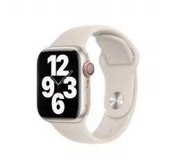 Силиконовый ремешок для Apple Watch 38/40/41 mm Apple Sport Band Starlight - S/M (MT2U3)