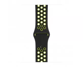 Силиконовый ремешок для Apple Watch 38/40/41mm Apple Nike Sport Band Black/Volt (MTMN2)