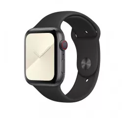 Силиконовый ремешок для Apple Watch 38/40/41mm Apple Sport Band Black (MTP62)