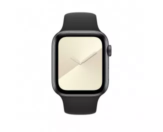 Силиконовый ремешок для Apple Watch 38/40/41mm Apple Sport Band Black (MTP62)