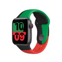 Силиконовый ремешок для Apple Watch 40mm Apple Sport Band Black Unity (MJ4V3)