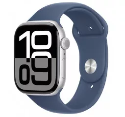 Силиконовый ремешок для Apple Watch 40mm Apple Sport Band Denim - S/M (MYJ13)