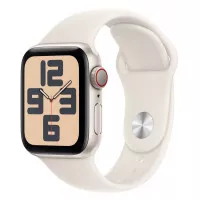 Силиконовый ремешок для Apple Watch 40mm Apple Sport Band Starlight - S/M (MYJ33)