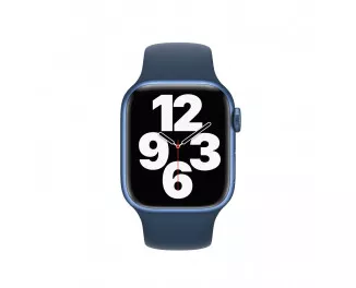 Силиконовый ремешок для Apple Watch 41mm Apple Sport Band Abyss Blue (MKUE3)