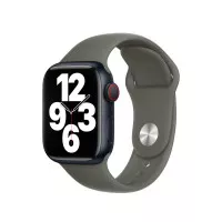 Силиконовый ремешок для Apple Watch 41mm Apple Sport Band Olive - S/M (MR2X3)
