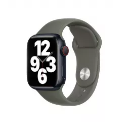 Силиконовый ремешок для Apple Watch 41mm Apple Sport Band Olive - S/M (MR2X3)