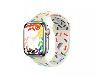 Силиконовый ремешок для Apple Watch 41mm Apple Sport Band Pride Edition - M/L (MRTM3)