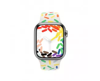 Силиконовый ремешок для Apple Watch 41mm Apple Sport Band Pride Edition - M/L (MRTM3)