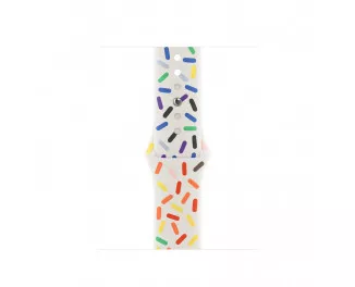 Силиконовый ремешок для Apple Watch 41mm Apple Sport Band Pride Edition - M/L (MRTM3)
