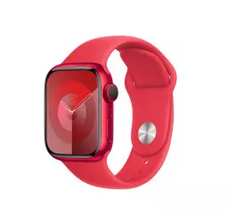 Силиконовый ремешок для Apple Watch 41mm Apple Sport Band (PRODUCT)RED - S/M (MT313)