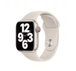 Силиконовый ремешок для Apple Watch 41mm Apple Sport Band Starlight - M/L (MPLR3)