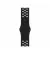 Силиконовый ремешок для Apple Watch 42/44/45 mm Apple Nike Sport Band Black/Black - S/M (MPH53)