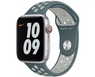 Силиконовый ремешок для Apple Watch 42/44/45 mm Apple Nike Sport Band Hasta/Light Silver (MJ6K3)