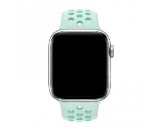 Силиконовый ремешок для Apple Watch 42/44/45 mm Apple Nike Sport Band Teal Tint/Tropical Twist (MV852)