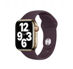 Силиконовый ремешок для Apple Watch 42/44/45 mm Apple Sport Band Dark Cherry (MKV13)
