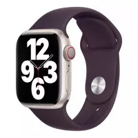 Силиконовый ремешок для Apple Watch 42/44/45 mm Apple Sport Band Elderberry - M/L (MP7T3)